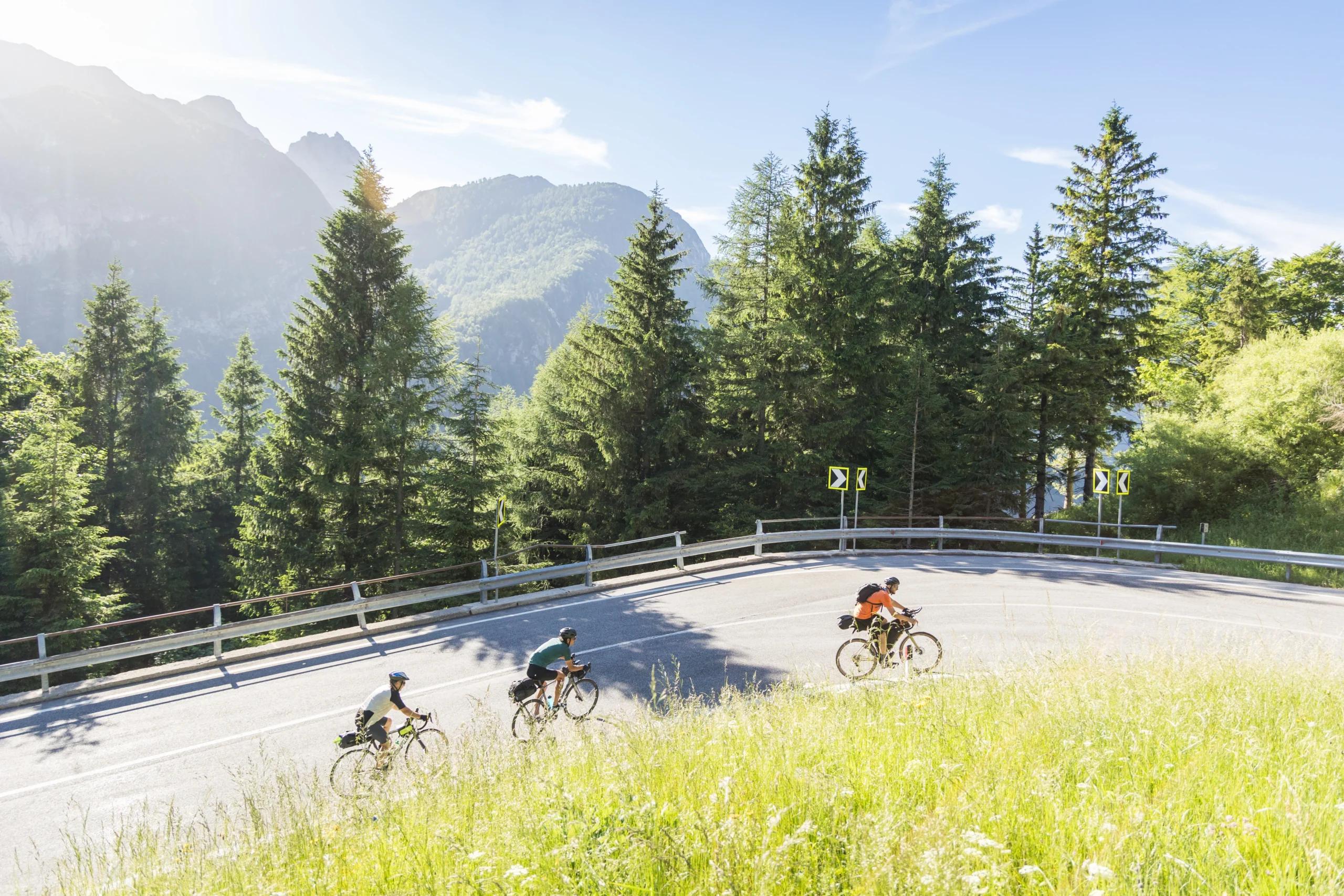 cyclist in slovenia